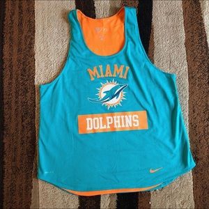 Nike Miami Dolphins Tank Top L Dri Fit Women’s NFL